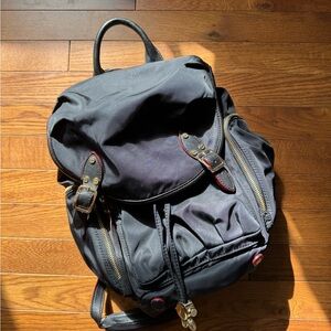 MZ Wallace Black Backpack with Gold Accents